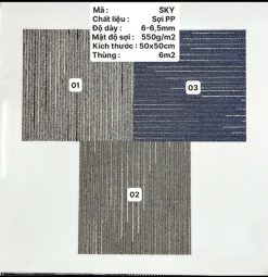 Thảm Tấm 50*50, 25*100
