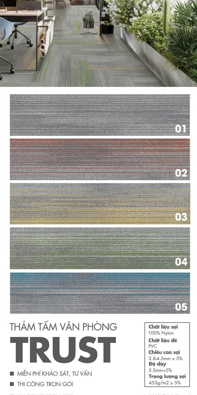 Thảm Tấm 50*50, 25*100