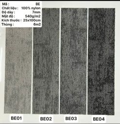 Thảm Tấm 50*50, 25*100