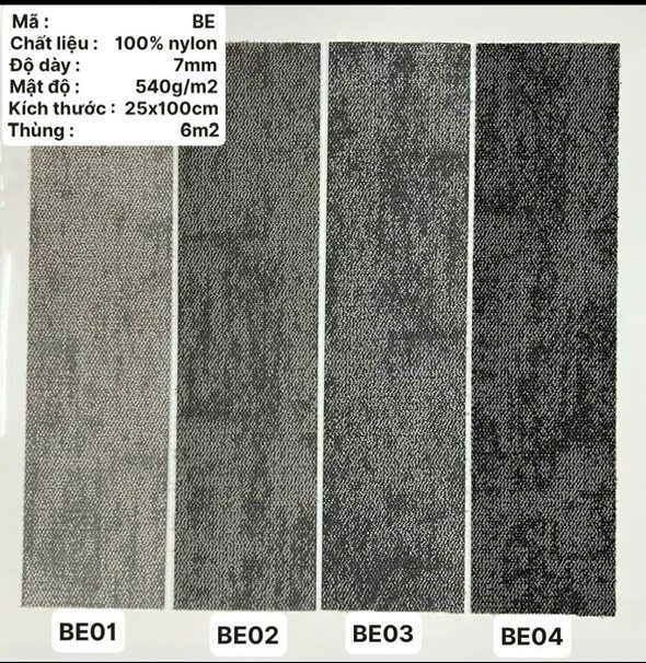 Thảm Tấm 50*50, 25*100